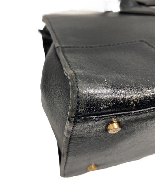 Vivienne Westwood（ヴィヴィアンウエストウッド）Vivienne Westwood (ヴィヴィアンウエストウッド) オーブレザーハンドバッグ ブラックの古着・服飾アイテム