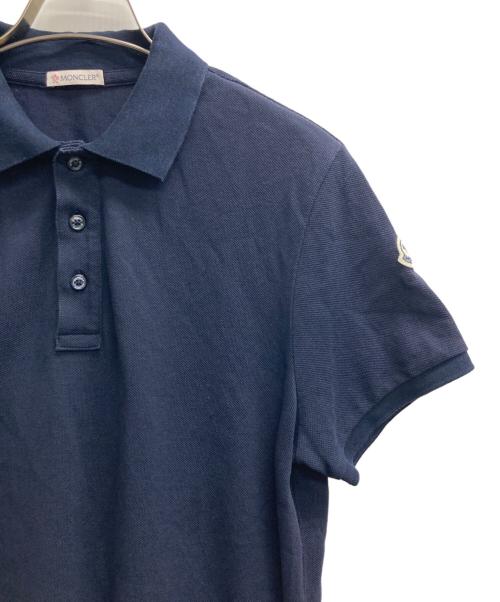 MONCLER（モンクレール）MONCLER (モンクレール) ポロシャツ ネイビー サイズ:Sの古着・服飾アイテム