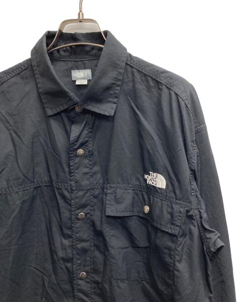 THE NORTH FACE（ザ ノース フェイス）THE NORTH FACE (ザ ノース フェイス) L/S Nuptse Shirt ブラック サイズ:Lの古着・服飾アイテム