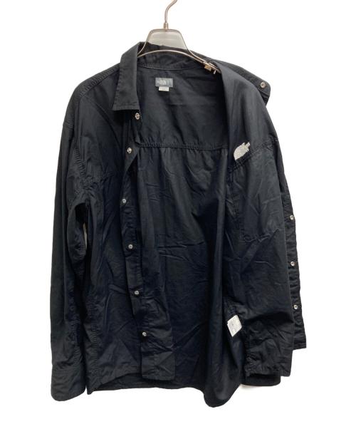 THE NORTH FACE（ザ ノース フェイス）THE NORTH FACE (ザ ノース フェイス) L/S Nuptse Shirt ブラック サイズ:Lの古着・服飾アイテム