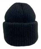 yves salomonイヴサロモン）の古着「カシミヤニットキャップ」｜ブラック