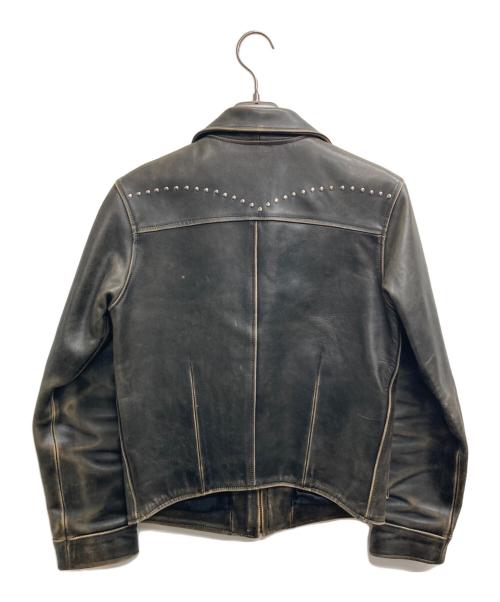 RED EAR（レッドイアー）RED EAR (レッドイアー) PAUL SMITH (ポールスミス) スタッズレザージャケット ブラック サイズ:Mの古着・服飾アイテム
