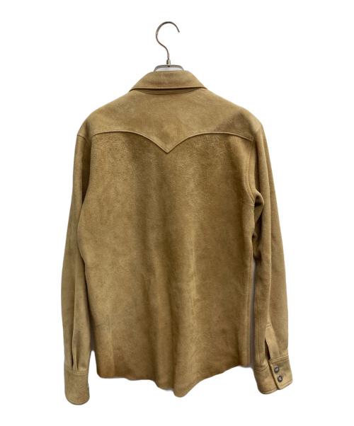 RED MOON（レッドムーン）RED MOON (レッドムーン) ディアスキン ウエスタンシャツ ブラウン サイズ:表記なしの古着・服飾アイテム