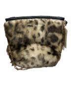 HELEN MOORE×HUMAN WOMANヘレンムーア×ヒューマンウーマン）の古着「ファーバッグ」｜ブラウン