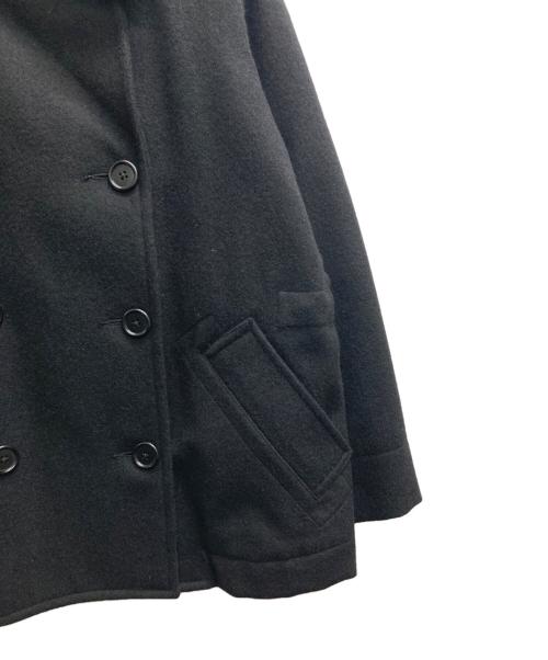 MHL（エムエイチエル）MHL (エムエイチエル) COARSE WOOL MELTON Pコート ブラック サイズ:１の古着・服飾アイテム