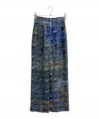 Ameriアメリ）の古着「MEDI RACHEL FLUFFY ART PANTS」｜ブルー