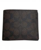 COACHコーチ）の古着「2つ折り財布」｜ブラウン