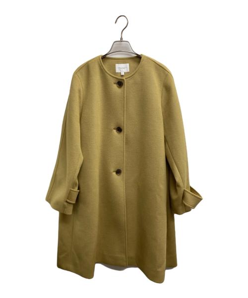 BEAUTY&YOUTH UNITED ARROWS（ビューティーアンドユースユナイテッドアローズ）BEAUTY&YOUTH UNITED ARROWS (ビューティーアンドユースユナイテッドアローズ) メルトンビーバーノーカラーフレアコートウールコート カーキ サイズ:Sの古着・服飾アイテム