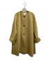 BEAUTY&YOUTH UNITED ARROWS（ビューティーアンドユースユナイテッドアローズ）の古着「メルトンビーバーノーカラーフレアコートウールコート」｜カーキ