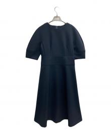 NOLLEY'S（ノーリーズ）の古着「ウォッシャブルフィット&フレアワンピース」｜ネイビー