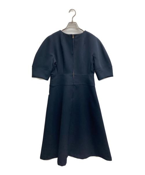 NOLLEY'S（ノーリーズ）NOLLEY'S (ノーリーズ) ウォッシャブルフィット&フレアワンピース ネイビー サイズ:38 未使用品の古着・服飾アイテム