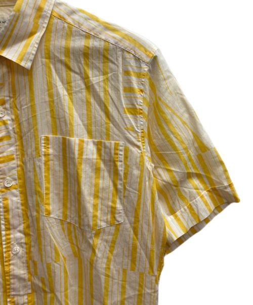 DRIES VAN NOTEN（ドリスヴァンノッテン）DRIES VAN NOTEN (ドリスヴァンノッテン) ストライプシャツ イエロー サイズ:48の古着・服飾アイテム