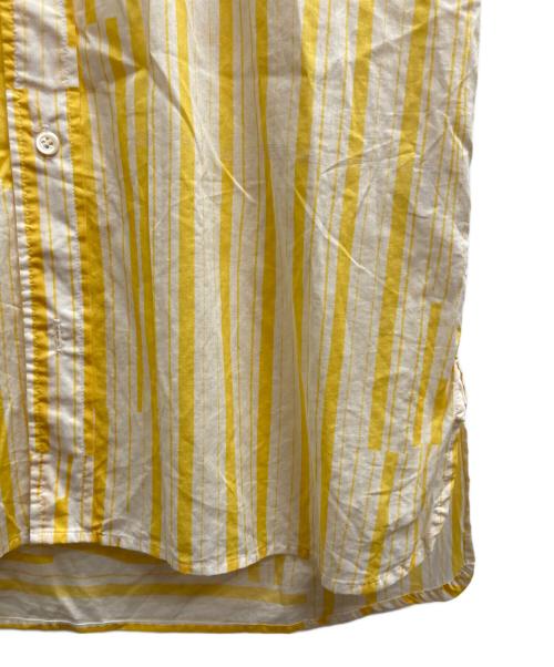 DRIES VAN NOTEN（ドリスヴァンノッテン）DRIES VAN NOTEN (ドリスヴァンノッテン) ストライプシャツ イエロー サイズ:48の古着・服飾アイテム