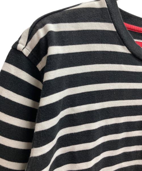 SUPREME（シュプリーム）Supreme (シュプリーム) ボーダーカットソー ブラック サイズ:Lの古着・服飾アイテム