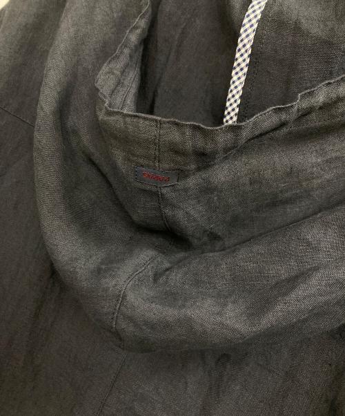 PAPAS（パパス）PAPAS (パパス) フーデッドリネンジャケット ネイビー サイズ:Mの古着・服飾アイテム