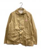 DANTONダントン）の古着「ラウンドカラー シングルジャケット」｜ベージュ