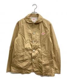 DANTON（ダントン）の古着「ラウンドカラー シングルジャケット」｜ベージュ