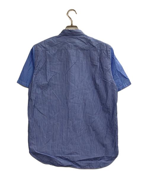 COMME des GARCONS HOMME（コムデギャルソン オム）COMME des GARCONS HOMME (コムデギャルソン オム) クレイジーパターン ストライプ コットン シャツ スカイブルー サイズ:Sの古着・服飾アイテム