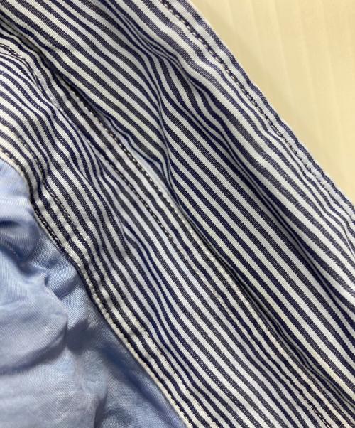 COMME des GARCONS HOMME（コムデギャルソン オム）COMME des GARCONS HOMME (コムデギャルソン オム) クレイジーパターン ストライプ コットン シャツ スカイブルー サイズ:Sの古着・服飾アイテム