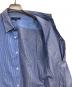中古・古着 COMME des GARCONS HOMME (コムデギャルソン オム) クレイジーパターン ストライプ コットン シャツ スカイブルー サイズ:S：9000円