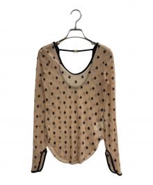 SORIN（ソリン）の古着「SWAN LAKE U-NECK TOP」｜ブラウン