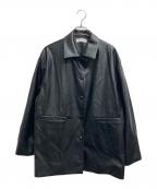 STYLE MIXERスタイルミキサー）の古着「エコレザージャケット」｜ブラック