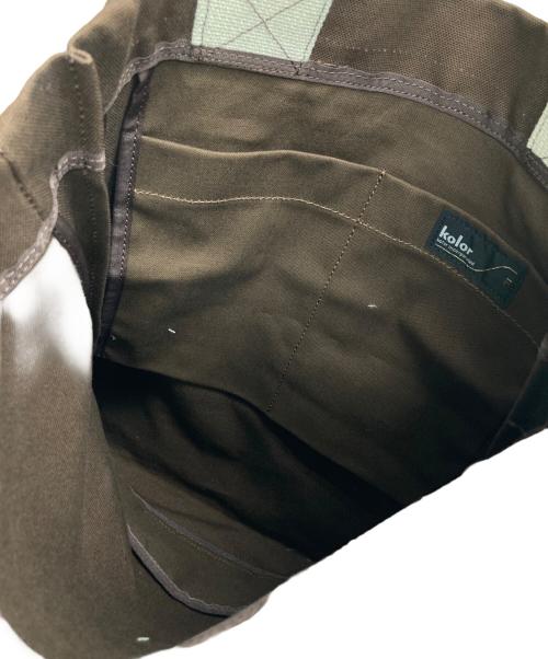 KOLOR（カラー）KOLOR (カラー) Far Logo Tote Bag ブラウンの古着・服飾アイテム