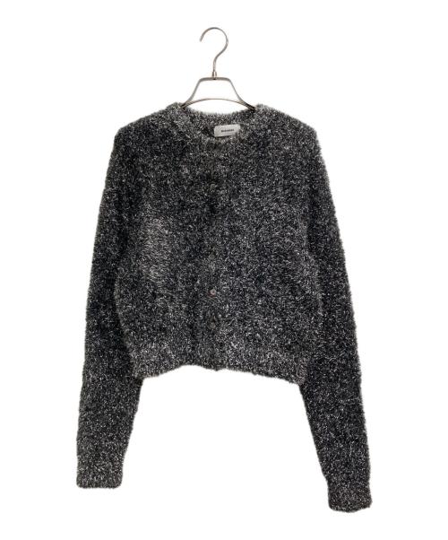 MIESROHE（ミースロエ）MIESROHE (ミースロエ) ラメジャギークルーカーディガン シルバー サイズ:ONE SIZEの古着・服飾アイテム