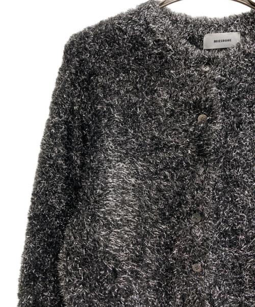 MIESROHE（ミースロエ）MIESROHE (ミースロエ) ラメジャギークルーカーディガン シルバー サイズ:ONE SIZEの古着・服飾アイテム
