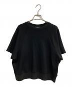 theoryセオリー）の古着「Double Knit LT N SS Seam Sweatsh」｜ブラック