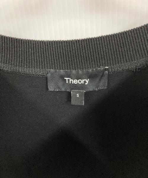 theory（セオリー）theory (セオリー) Double Knit LT N SS Seam Sweatsh ブラック サイズ:Sの古着・服飾アイテム