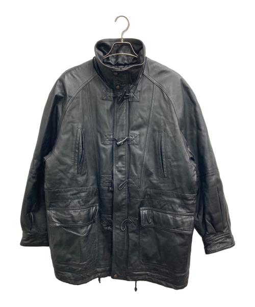 ST JOHN'S BAY（セントジョンズベイ）ST JOHN'S BAY (セントジョンズベイ) レザーコート ブラック サイズ:Mの古着・服飾アイテム