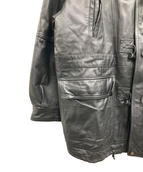 ST JOHN'S BAY（セントジョンズベイ）ST JOHN'S BAY (セントジョンズベイ) レザーコート ブラック サイズ:Mの古着・服飾アイテム