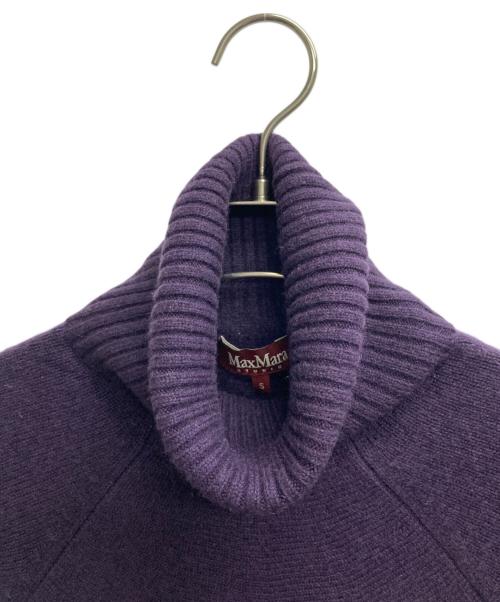 Max Mara Studio（マックスマーラ ストゥディオ）Max Mara Studio (マックスマーラ ストゥディオ) カシミヤハイネックニット パープル サイズ:Sの古着・服飾アイテム