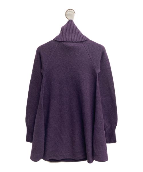 Max Mara Studio（マックスマーラ ストゥディオ）Max Mara Studio (マックスマーラ ストゥディオ) カシミヤハイネックニット パープル サイズ:Sの古着・服飾アイテム