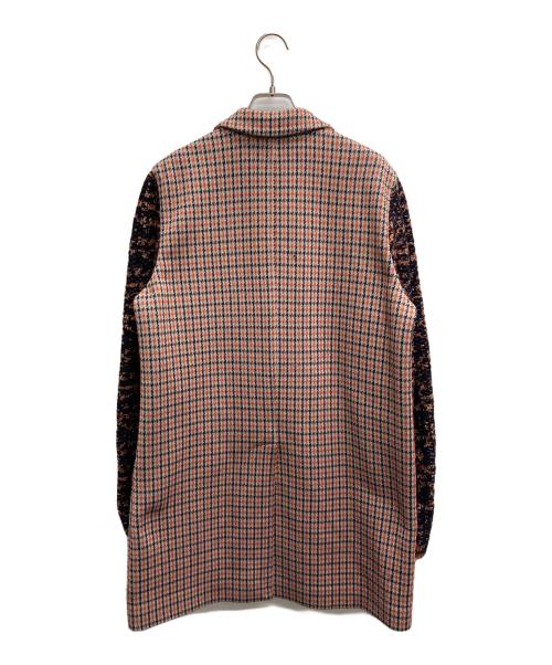 missoni（ミッソーニ）missoni (ミッソーニ) 千鳥柄コート オレンジ サイズ:42の古着・服飾アイテム