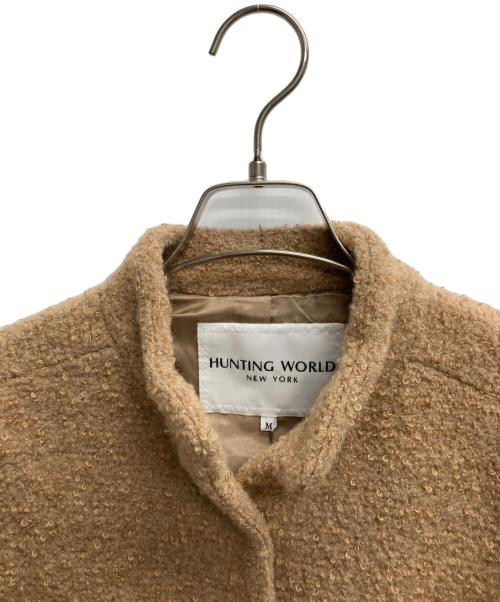 HUNTING WORLD（ハンティングワールド）HUNTING WORLD (ハンティングワールド) ボアコート ベージュ サイズ:Mの古着・服飾アイテム