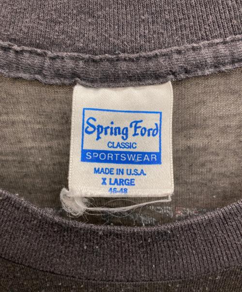 Spring Ford（スプリング フォード）spring ford (スプリング フォード) steel wheels tour TEE ブラック サイズ:XLの古着・服飾アイテム