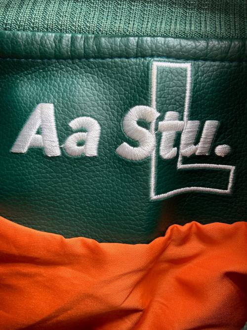 AASTU（エーエーエスティーユー）AASTU (エーエーエスティーユー) スタジャン グリーン サイズ:Lの古着・服飾アイテム