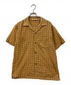 Trophy Clothingトロフィークロージング）の古着「LONG BEACH CHECK SHIRT」｜ベージュ