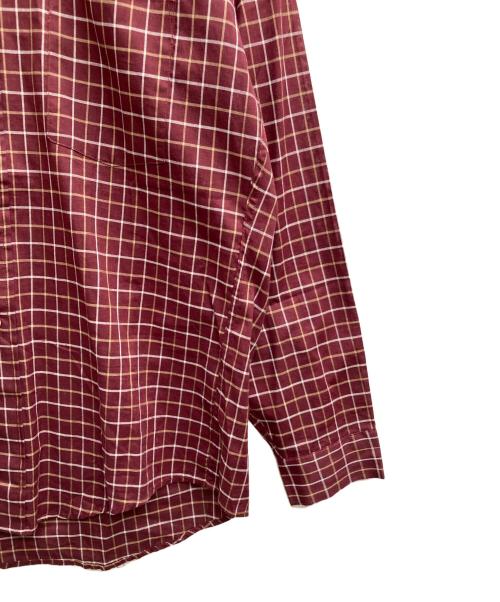 career club（キャリア クラブ）career club (キャリア クラブ) チェックシャツ ブラウン サイズ:Mの古着・服飾アイテム