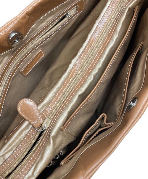 KITAMURA（キタムラ）KITAMURA (キタムラ) レザーハンドバッグ ブラウンの古着・服飾アイテム