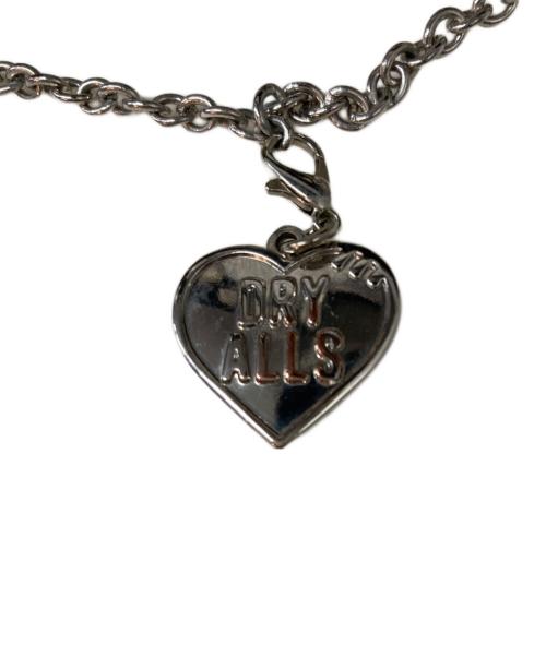 HUMAN MADE（ヒューマンメイド）HUMAN MADE (ヒューマンメイド) ハート型ネックレス シルバー×マルチカラーの古着・服飾アイテム