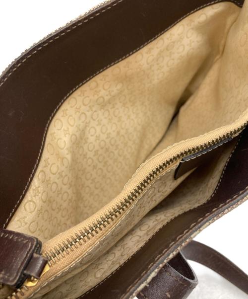 CELINE（セリーヌ）CELINE (セリーヌ) マカダムトートバッグ サルキー ブラウンの古着・服飾アイテム