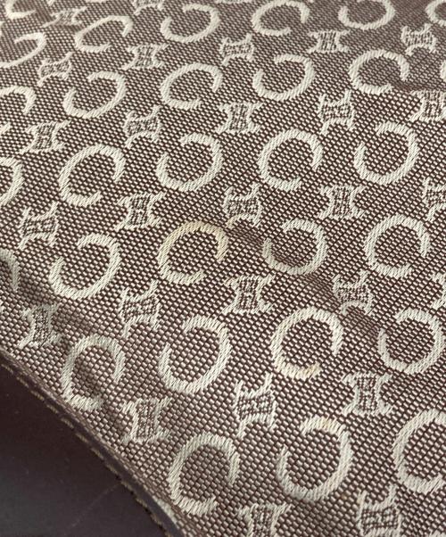 CELINE（セリーヌ）CELINE (セリーヌ) マカダムトートバッグ サルキー ブラウンの古着・服飾アイテム