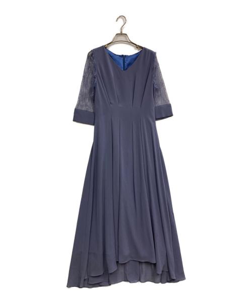 bflat（ビーフラット）bflat (ビーフラット) レース袖セミロング ブルー サイズ:38の古着・服飾アイテム