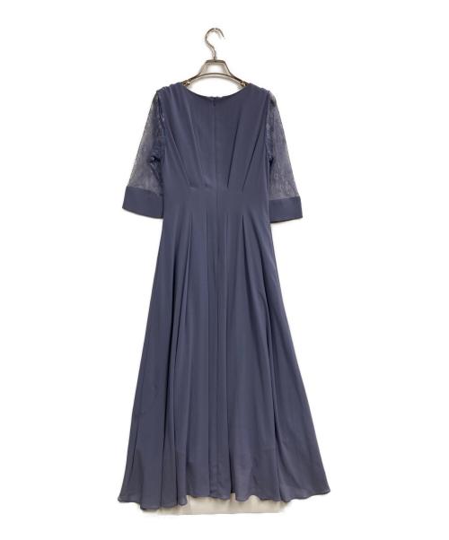 bflat（ビーフラット）bflat (ビーフラット) レース袖セミロング ブルー サイズ:38の古着・服飾アイテム