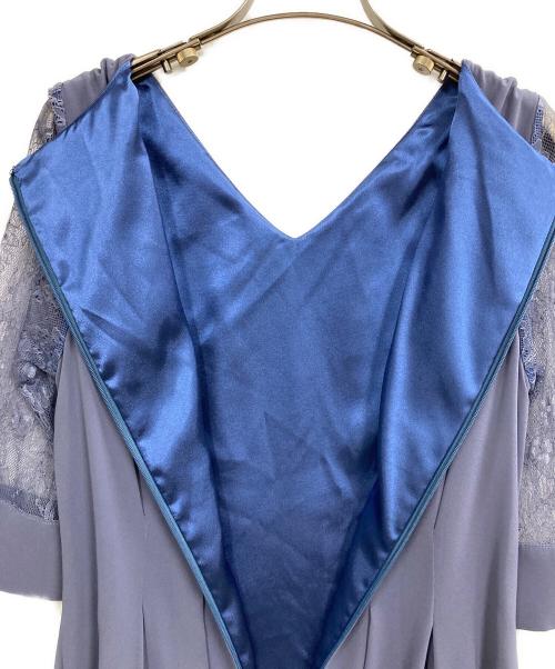 bflat（ビーフラット）bflat (ビーフラット) レース袖セミロング ブルー サイズ:38の古着・服飾アイテム