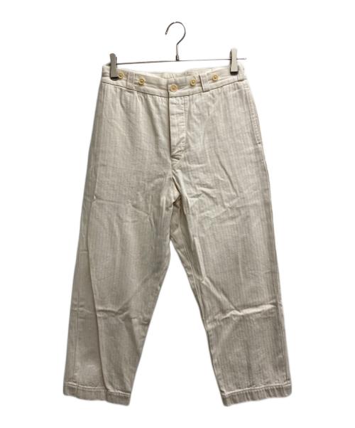 NIGEL CABOURN（ナイジェルケーボン）NIGEL CABOURN (ナイジェルケーボン) ヘリンボーンパンツ アイボリー サイズ:10の古着・服飾アイテム