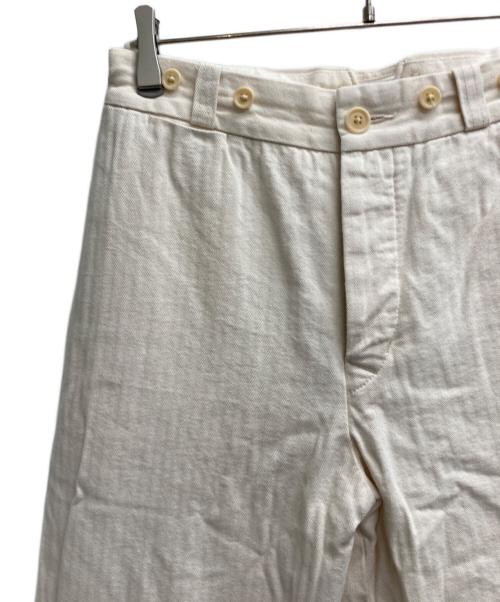 NIGEL CABOURN（ナイジェルケーボン）NIGEL CABOURN (ナイジェルケーボン) ヘリンボーンパンツ アイボリー サイズ:10の古着・服飾アイテム